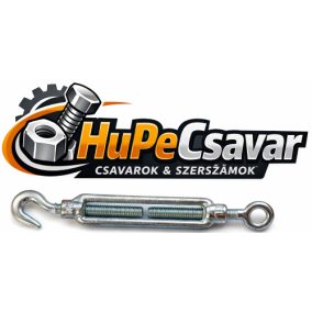 Huzalfeszítő kampó M6